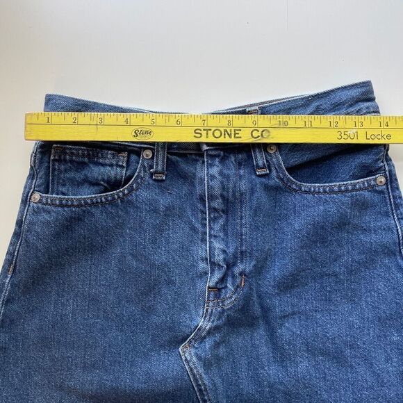 MADEWELL Lakeline Wash Eco Edition Rigid Denim A Line Mini Skirt Blue 25‎ - Picture 7 of 9